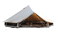 Cautions for the use of canvas tents